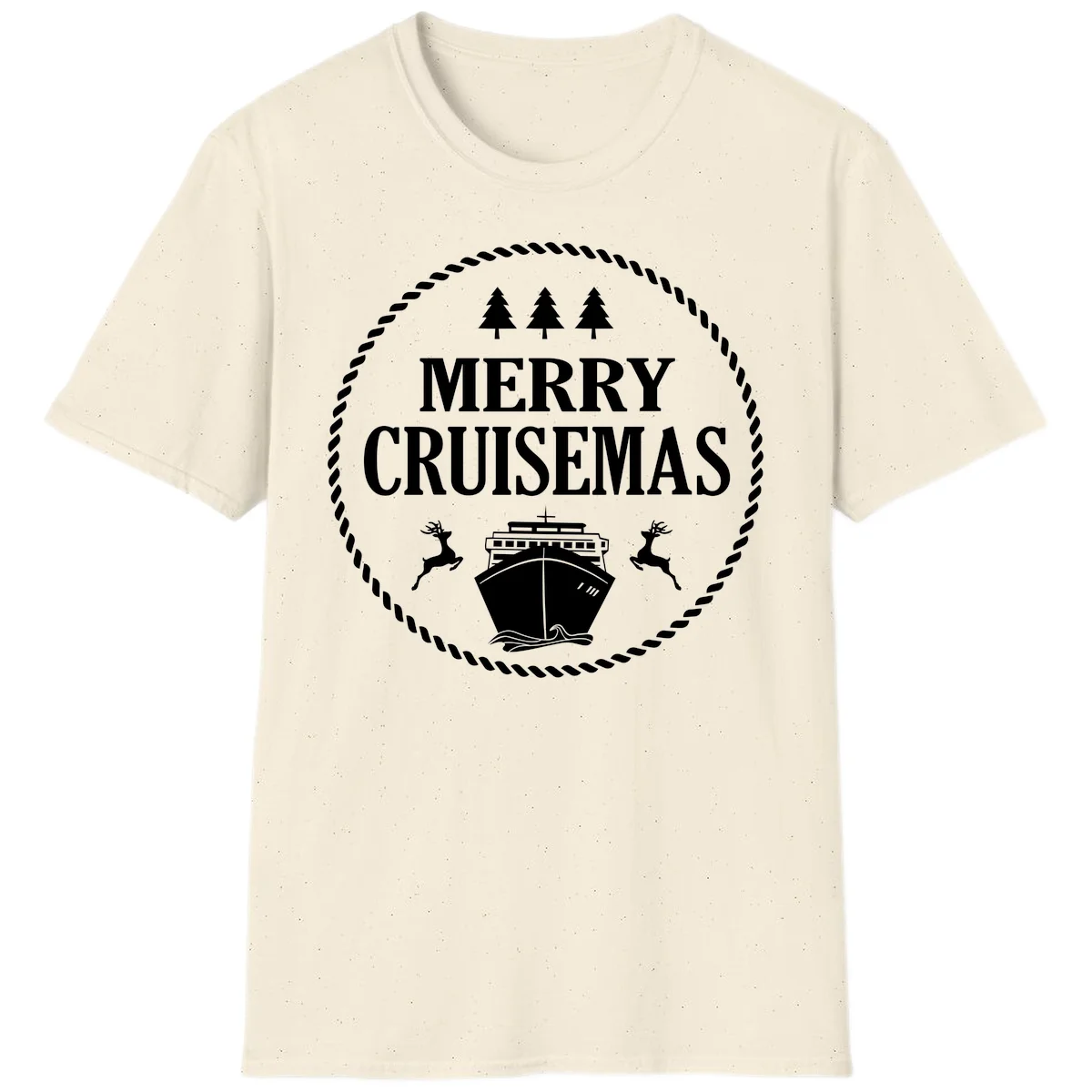 Merry Cruisemas T-Shirt in Natural