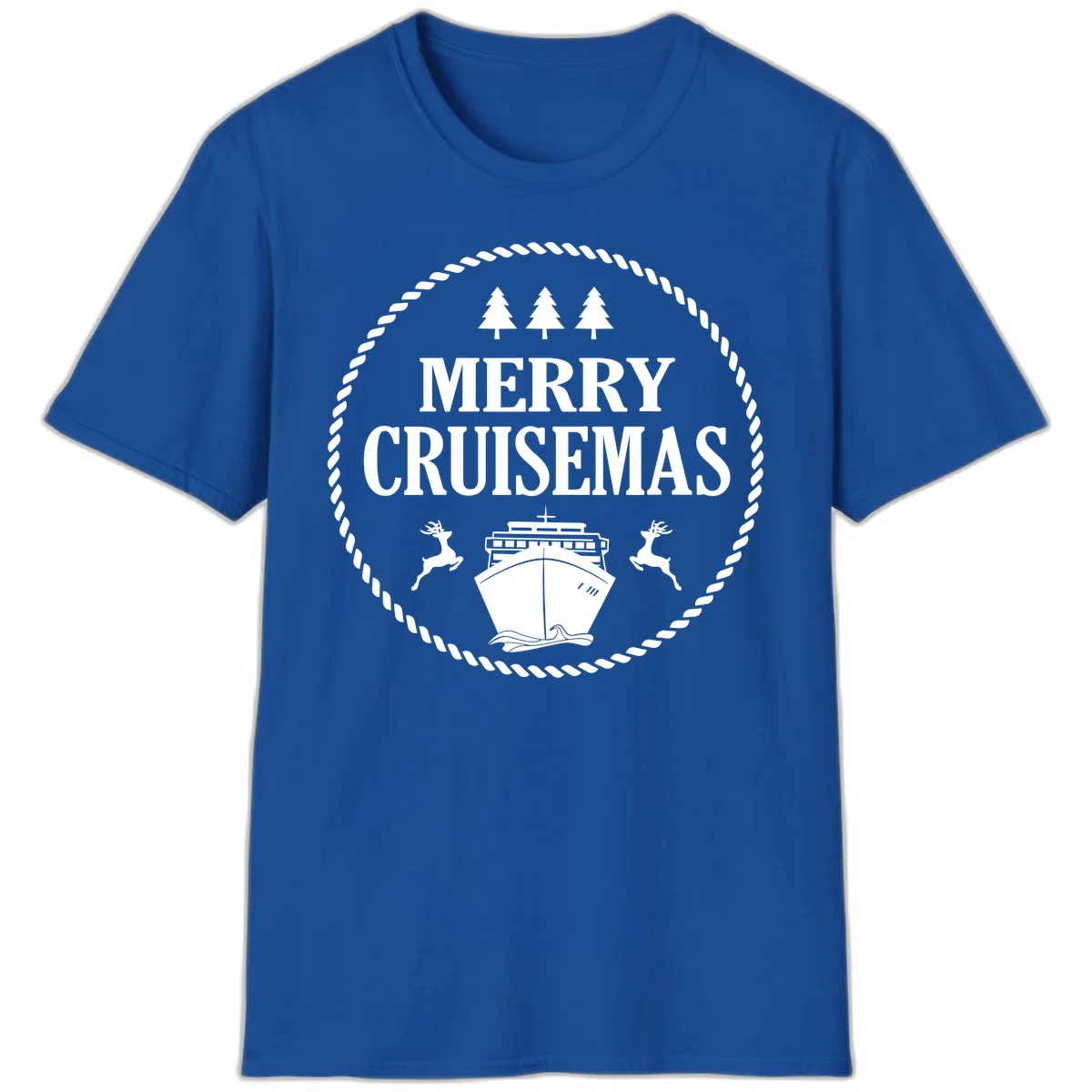Merry Cruisemas T-Shirt in Royal