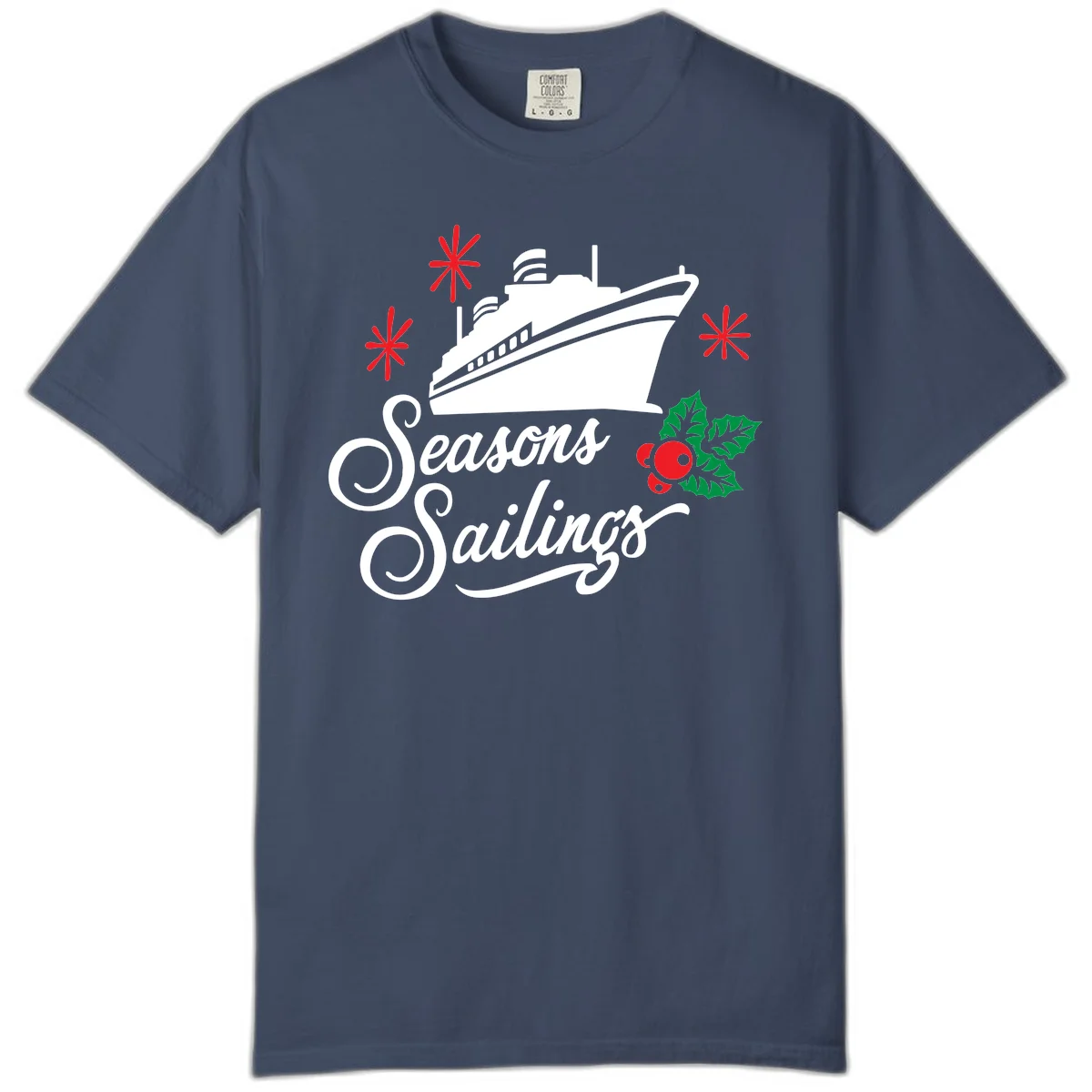 Seasons Sailings Cruise Holiday Comfort Color in Midnight