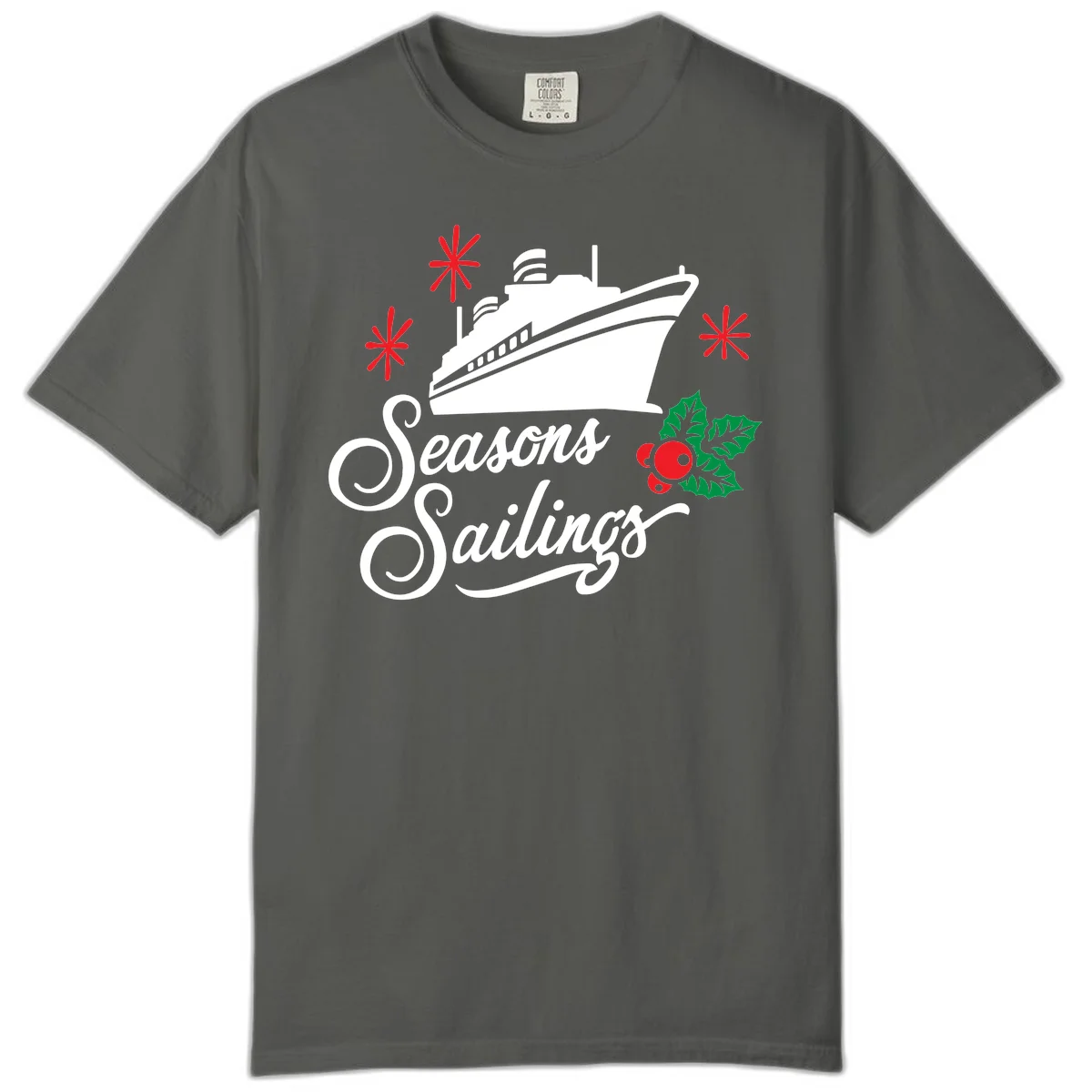 Seasons Sailings Cruise Holiday Comfort Color in Pepper