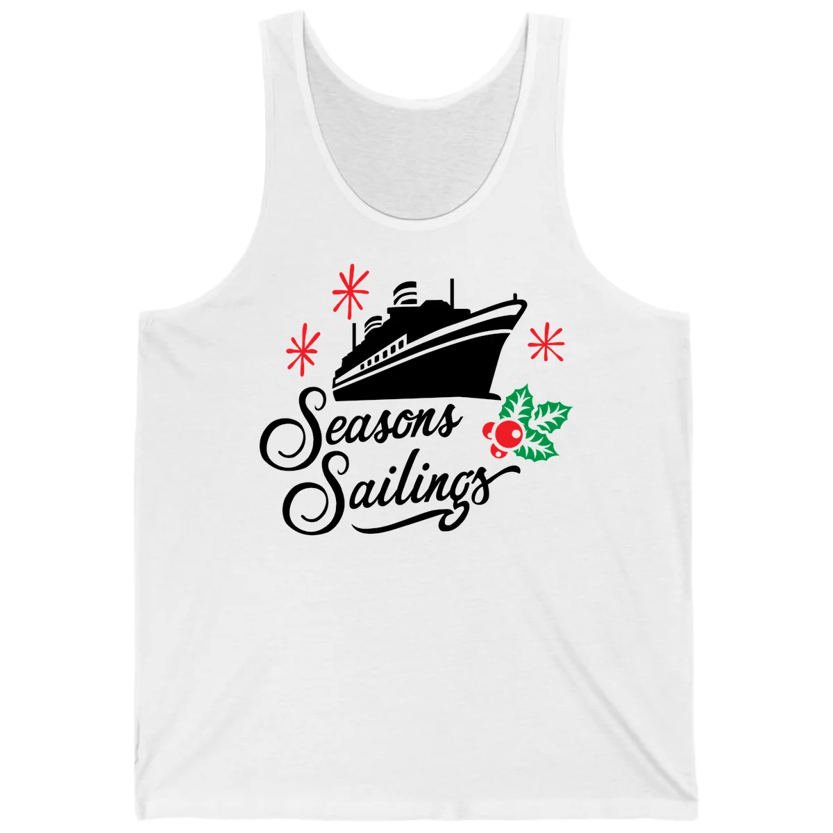 Seasons Sailings Cruise Holiday Tank in White
