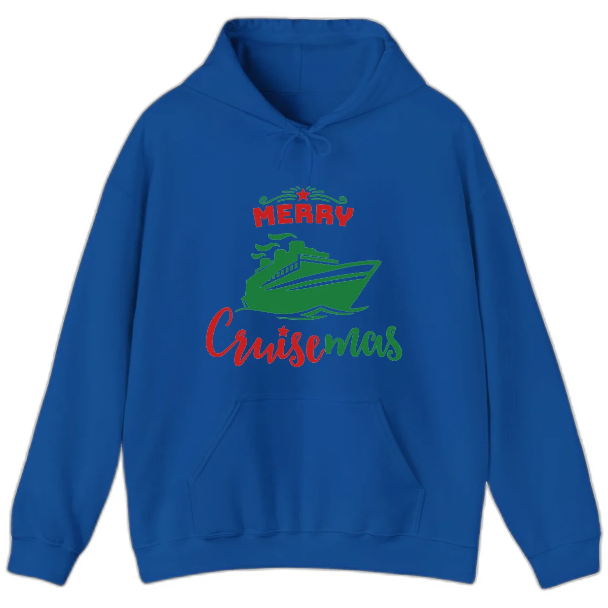Merry Cruise-mas Ship Hoodie in Royal