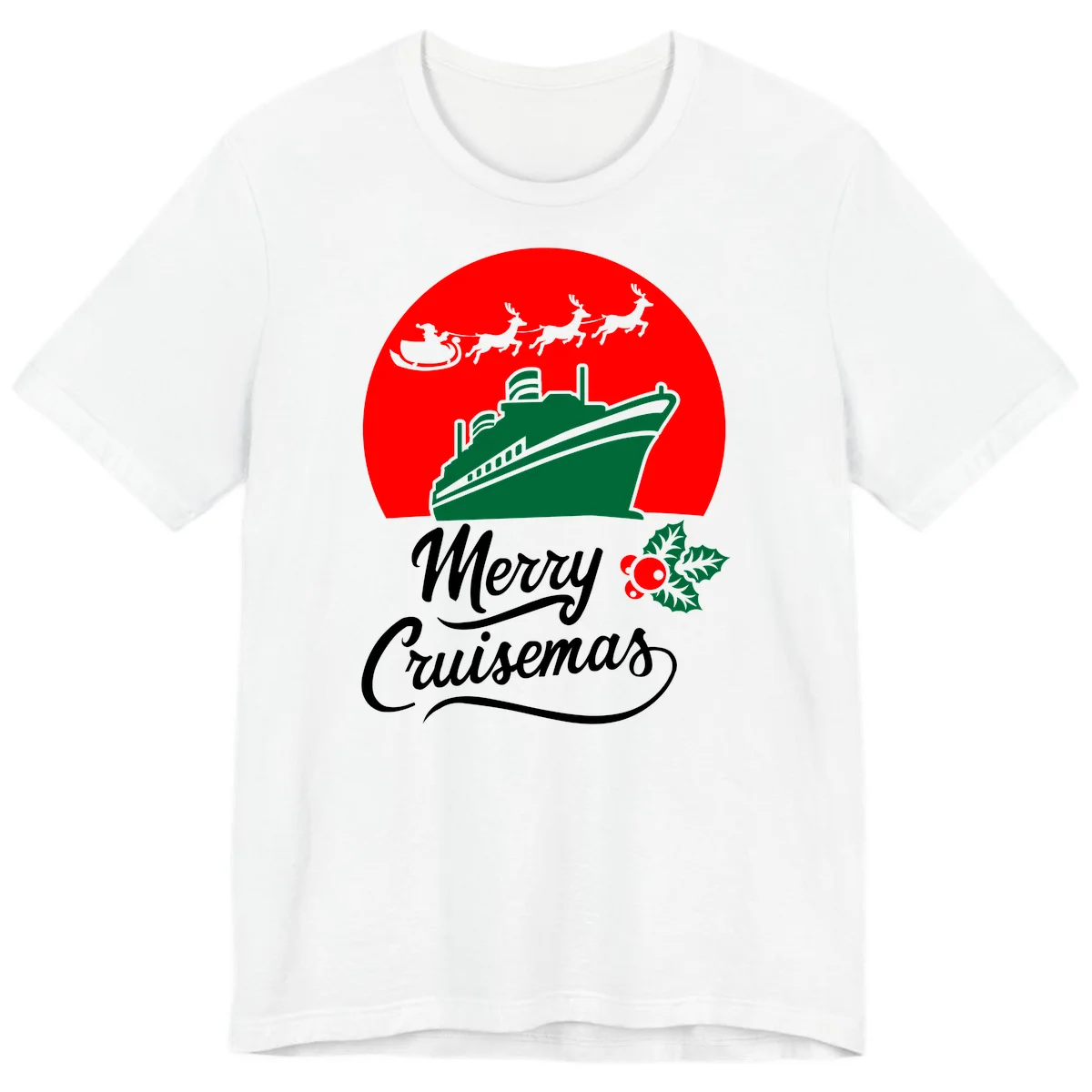 Merry Cruisemas Festive Holiday Premium T-Shirt in White