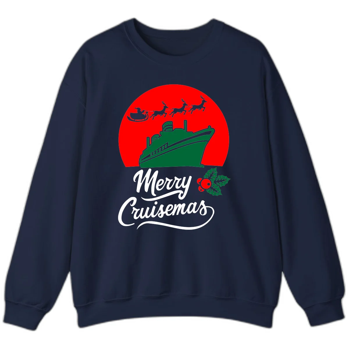Merry Cruisemas Holiday Cruise Sweatshirt in Navy