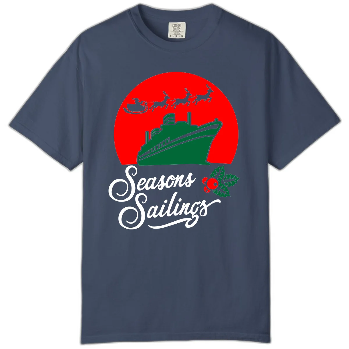 Seasons Sailings Cruise Ship Holiday Comfort Color in Midnight