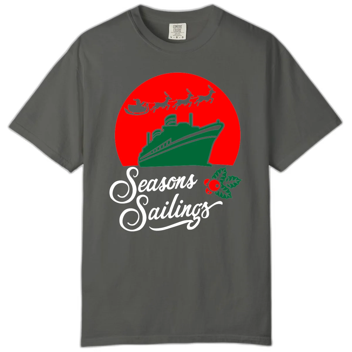 Seasons Sailings Cruise Ship Holiday Comfort Color in Pepper