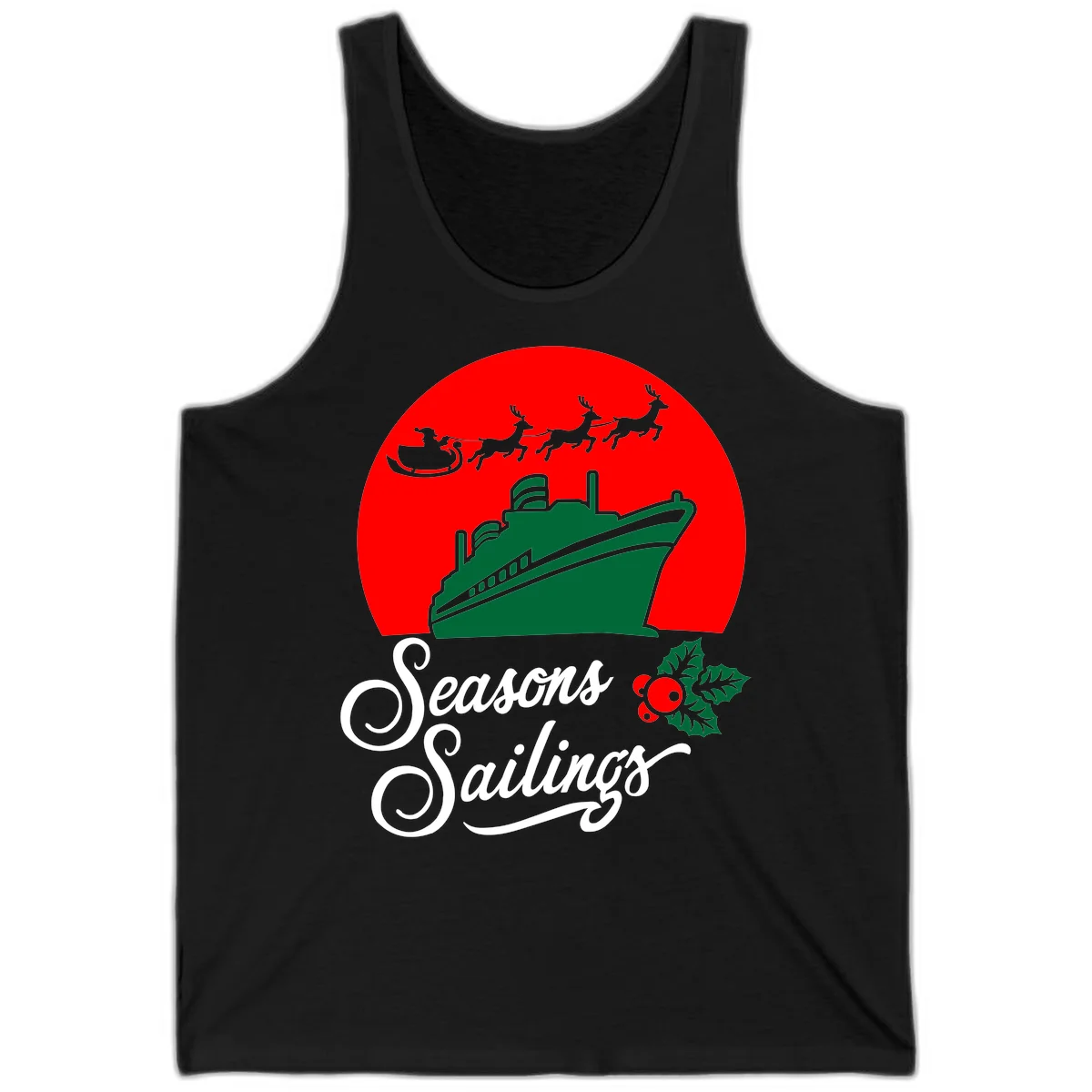 Seasons Sailings Cruise Ship Holiday Tank in Black