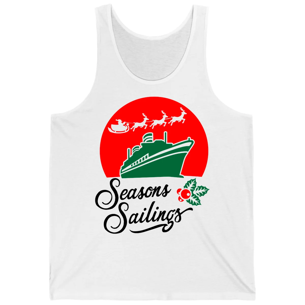 Seasons Sailings Cruise Ship Holiday Tank in White