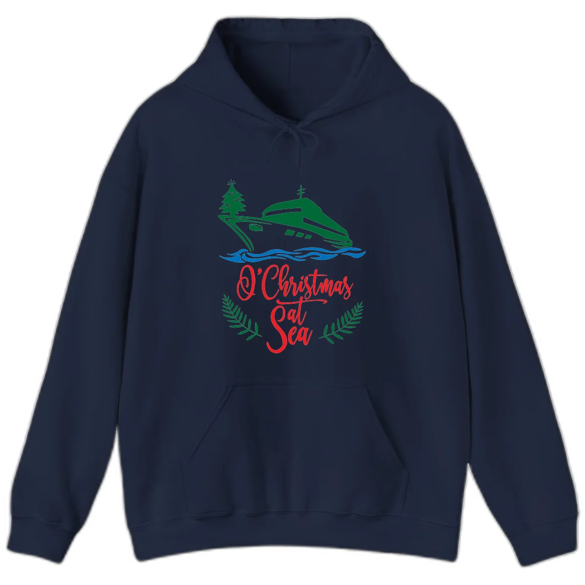 O Christmas At Sea Hoodie in Navy