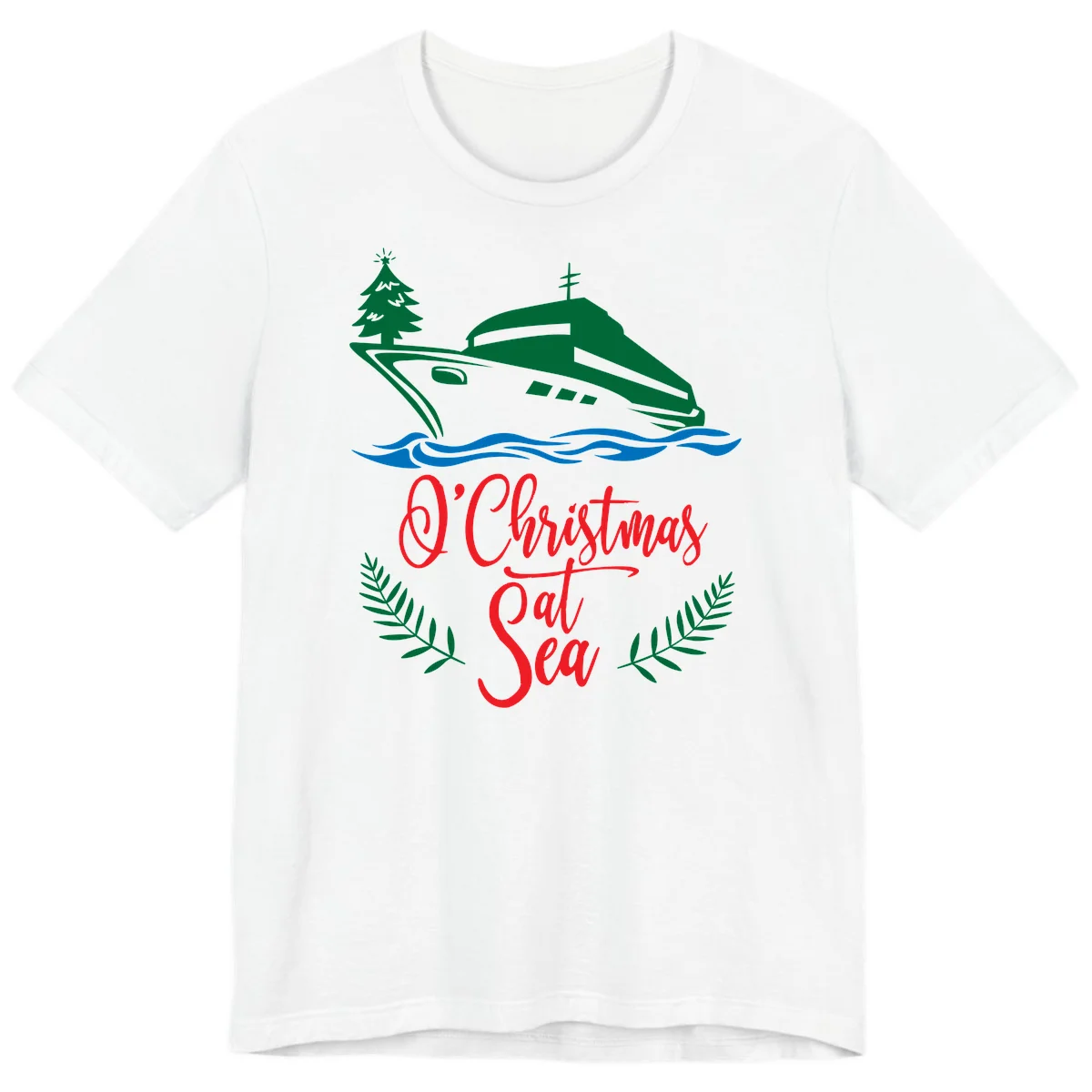 O Christmas At Sea Premium T-Shirt in White
