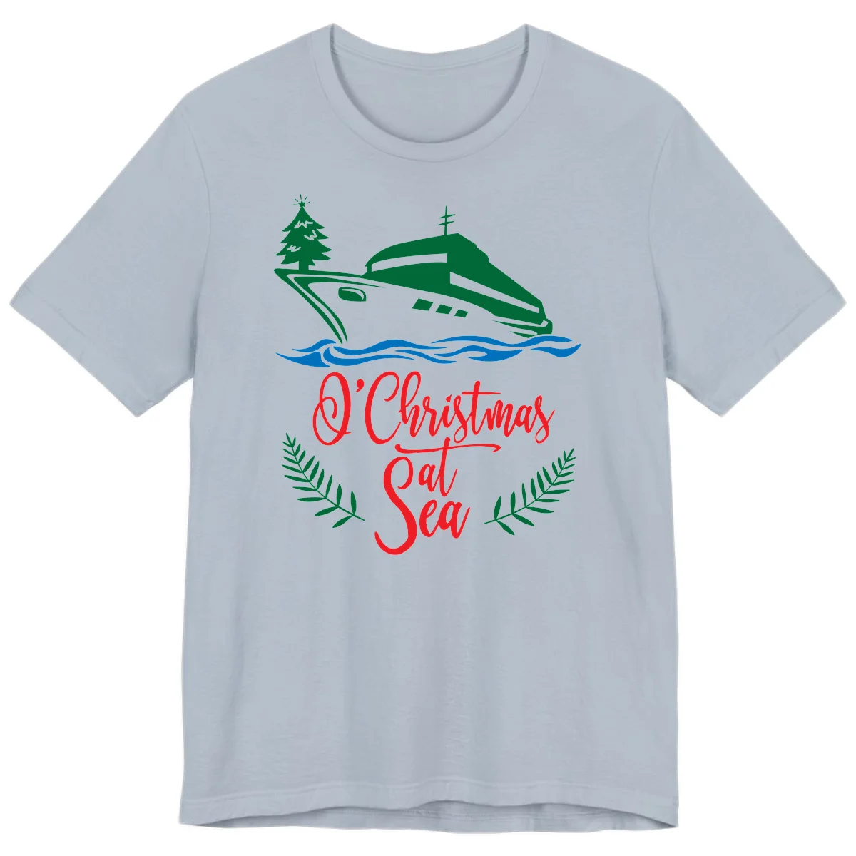 O Christmas At Sea Premium T-Shirt in Light Blue