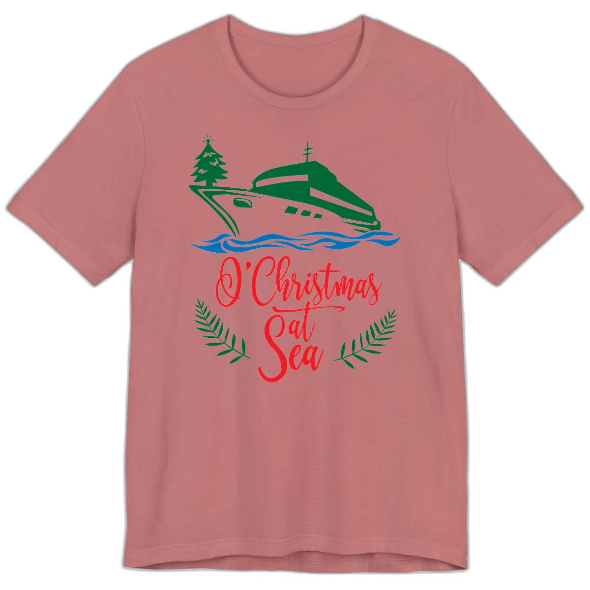 O Christmas At Sea Premium T-Shirt in Mauve