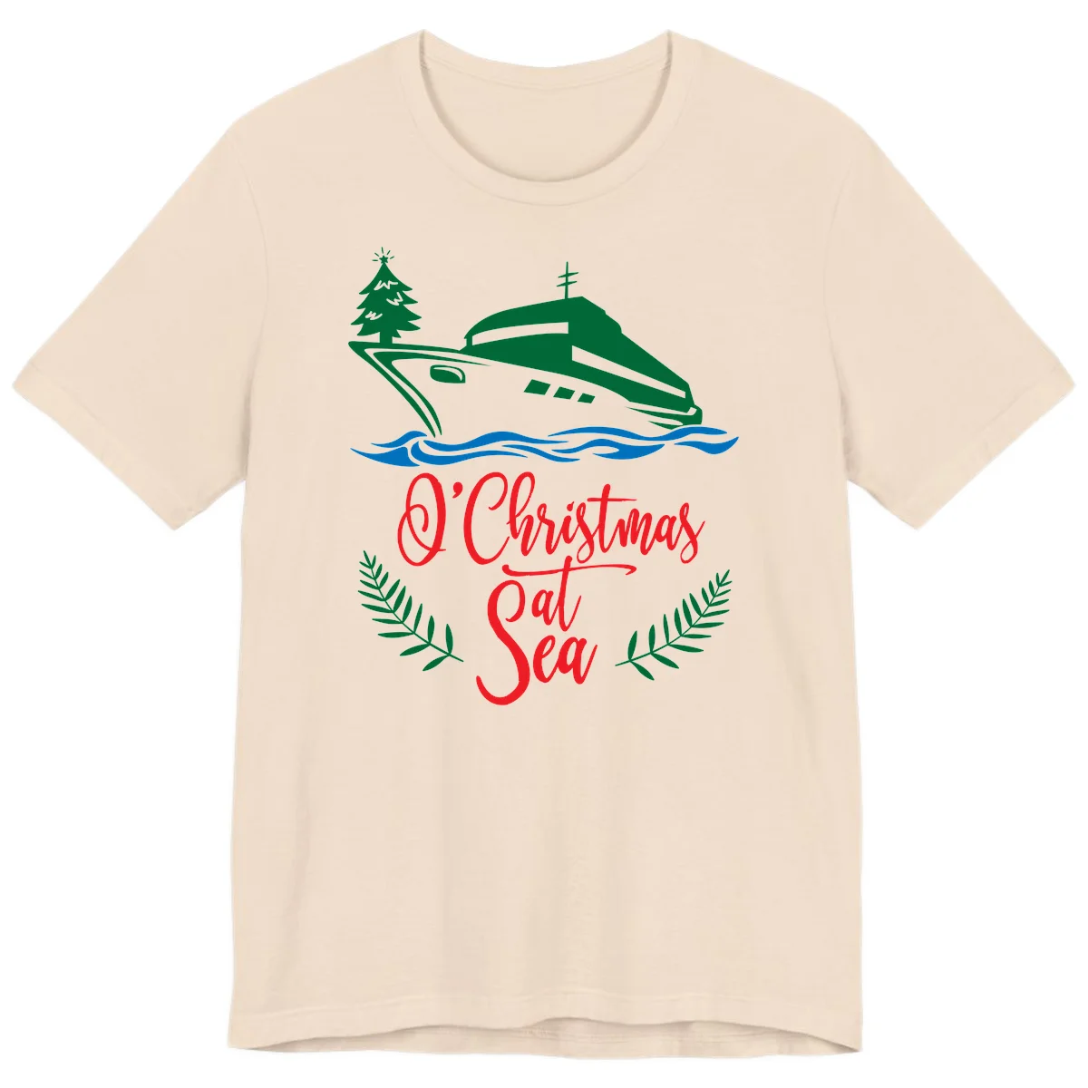 O Christmas At Sea Premium T-Shirt in Soft Cream