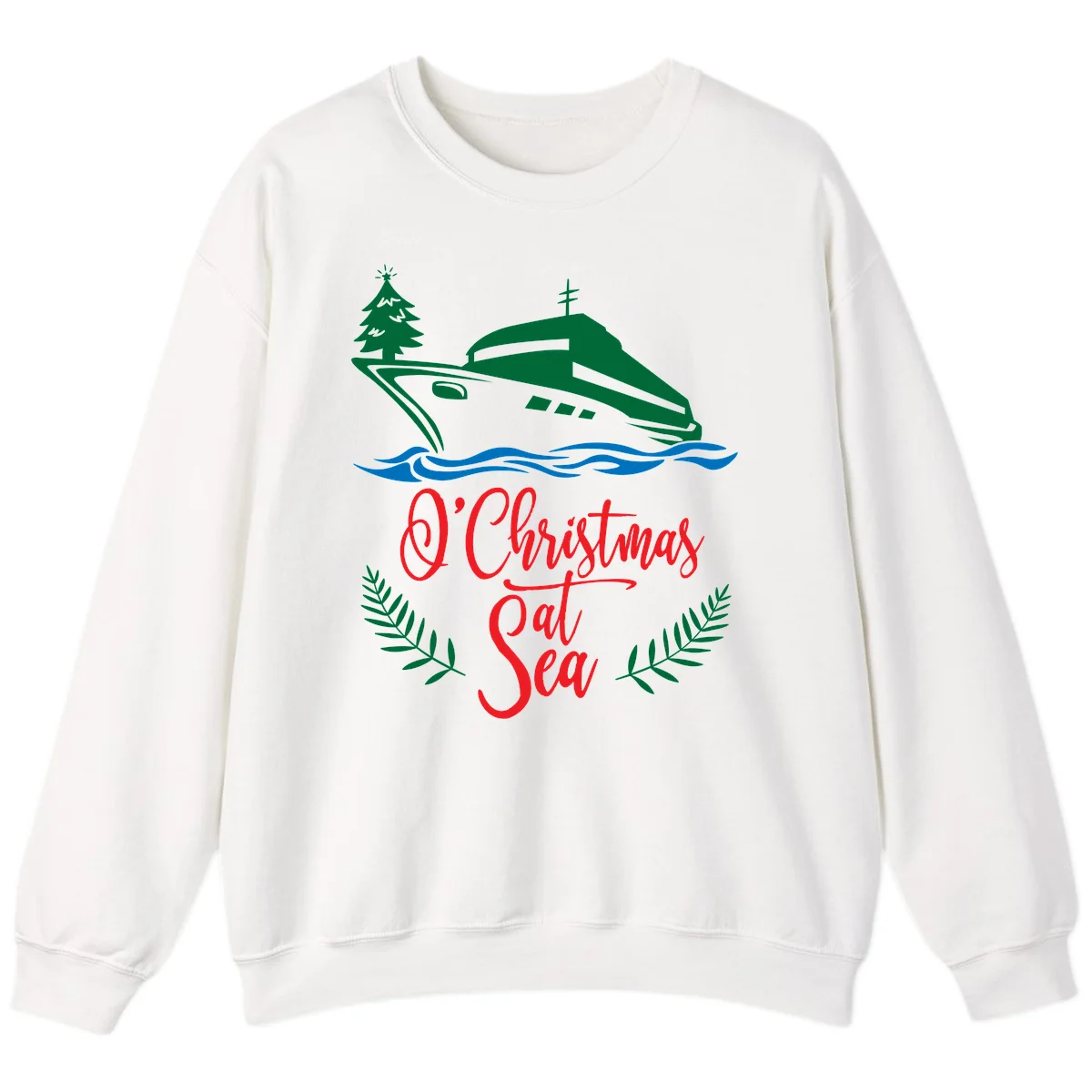 O Christmas At Sea Sweatshirt in White