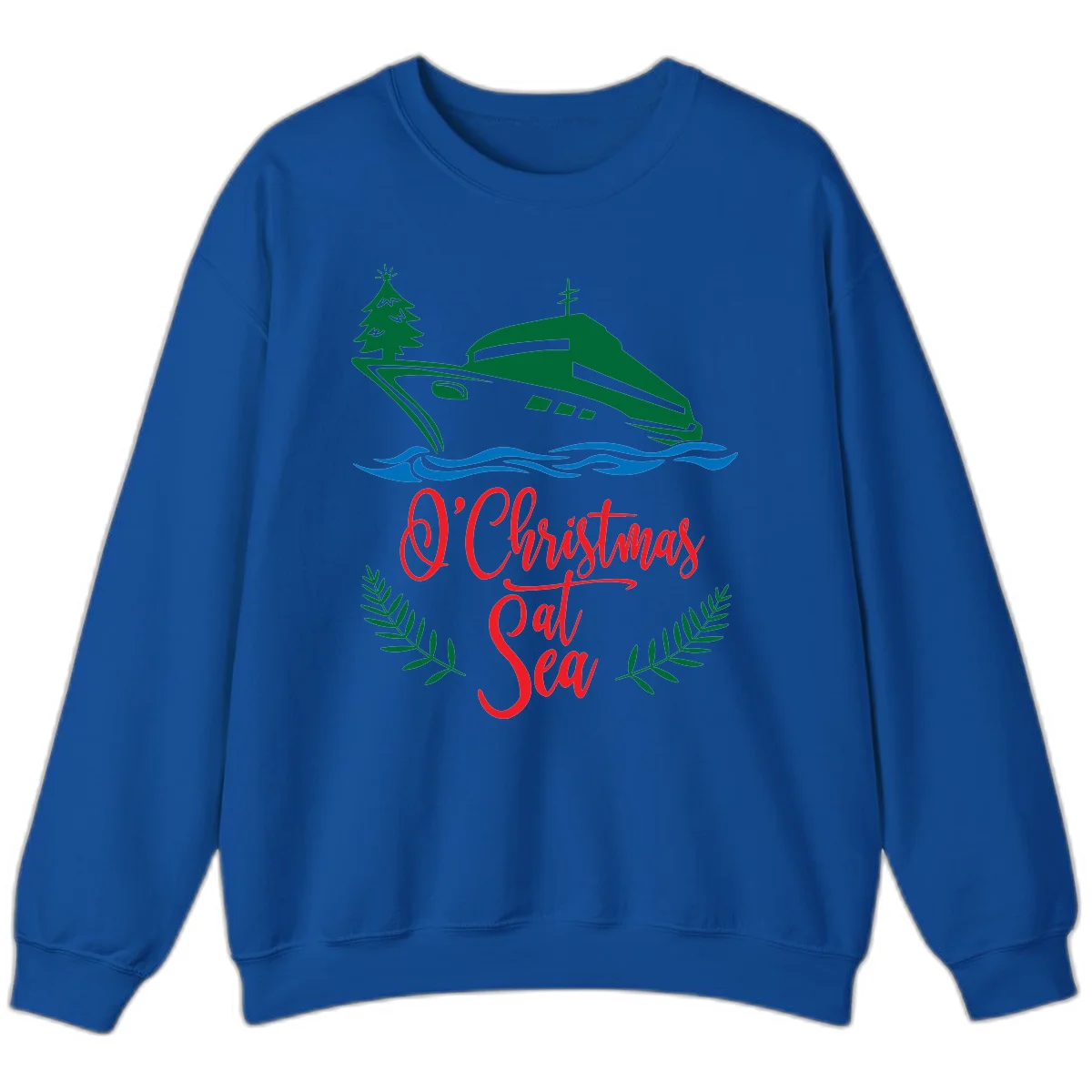 O Christmas At Sea Sweatshirt in Royal