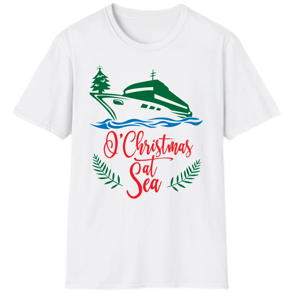O Christmas At Sea T-Shirt in White