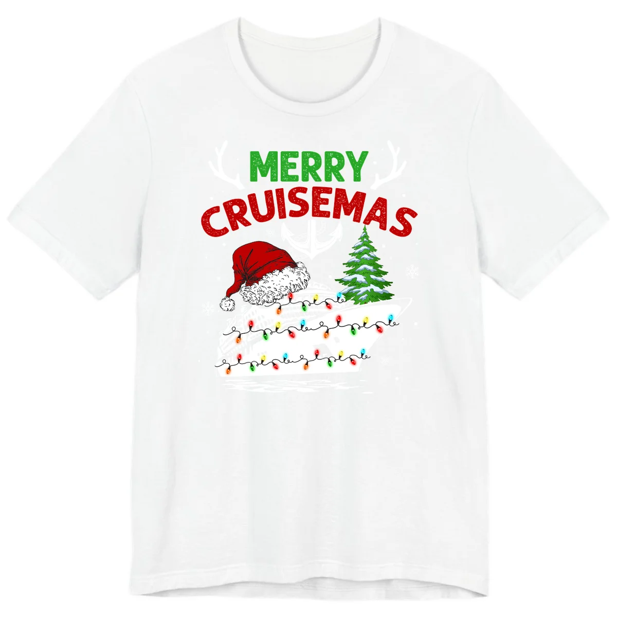 Merry Cruisemas Christmas Cruise Premium T-Shirt in White