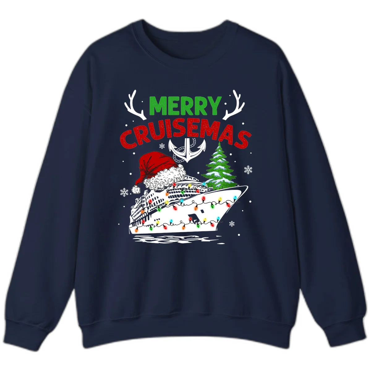 Merry Cruisemas Holiday Sweatshirt in Navy