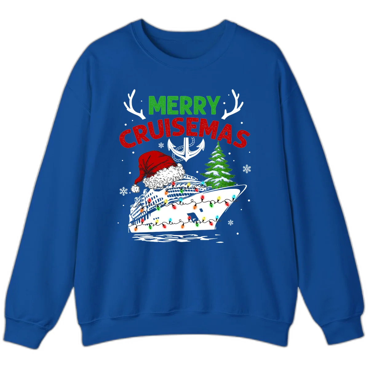 Merry Cruisemas Holiday Sweatshirt in Royal
