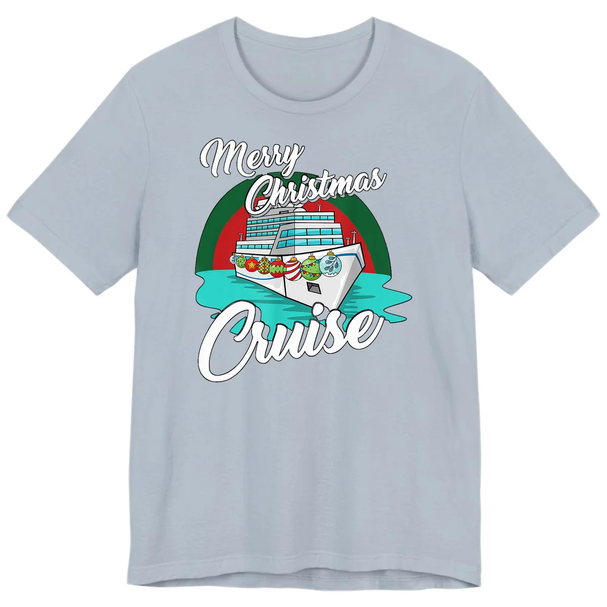 Merry Christmas Cruise Premium T-Shirt in Light Blue