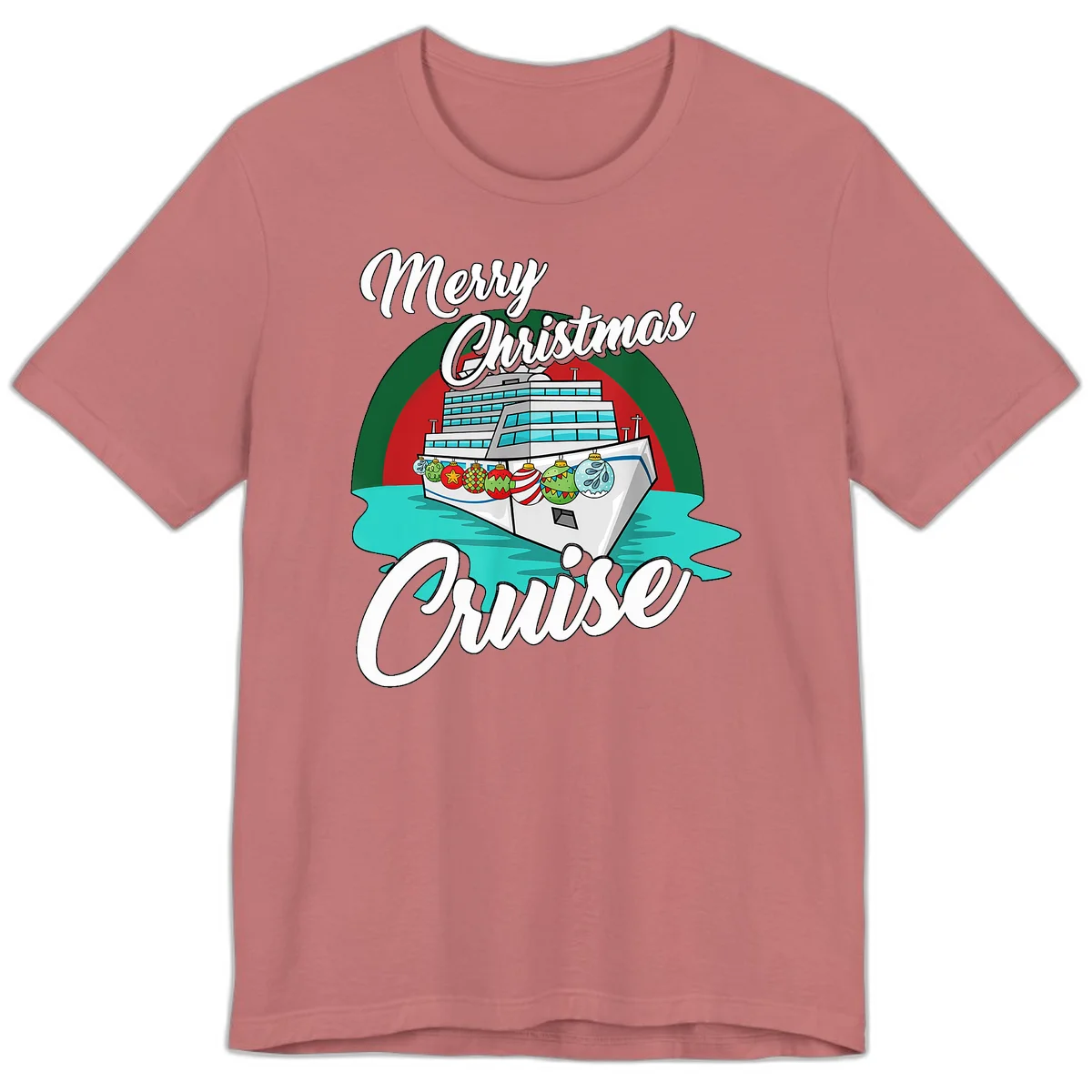 Merry Christmas Cruise Premium T-Shirt in Mauve