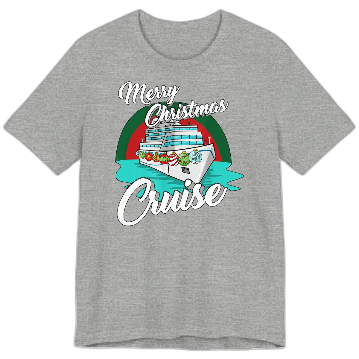 Merry Christmas Cruise Premium T-Shirt in Athletic Heather