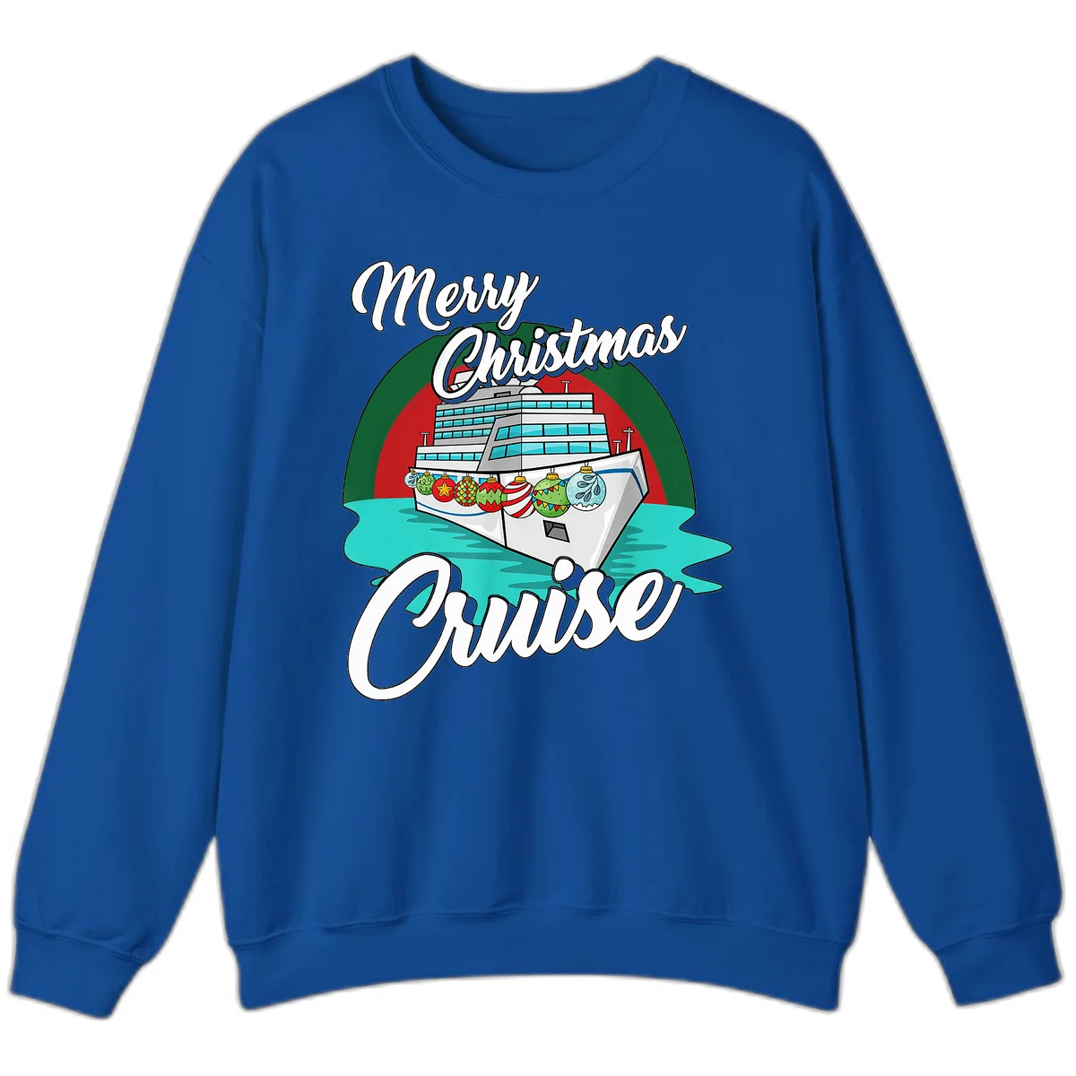 Merry Christmas Cruise Sweatshirt in Royal