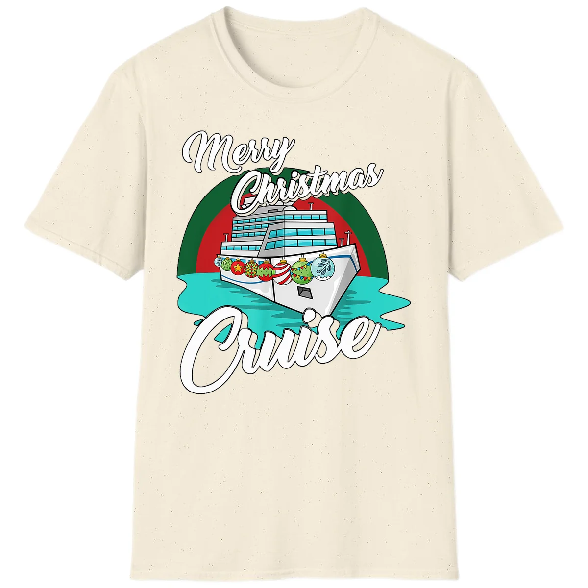Merry Christmas Cruise T-Shirt in Natural