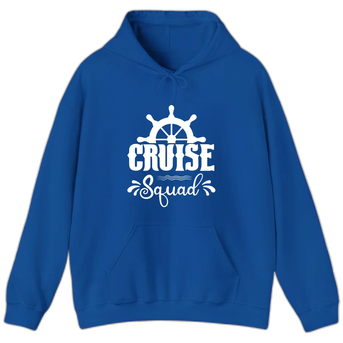 Cruise Squad Ship Wheel Group Trip Hoodie in Royal