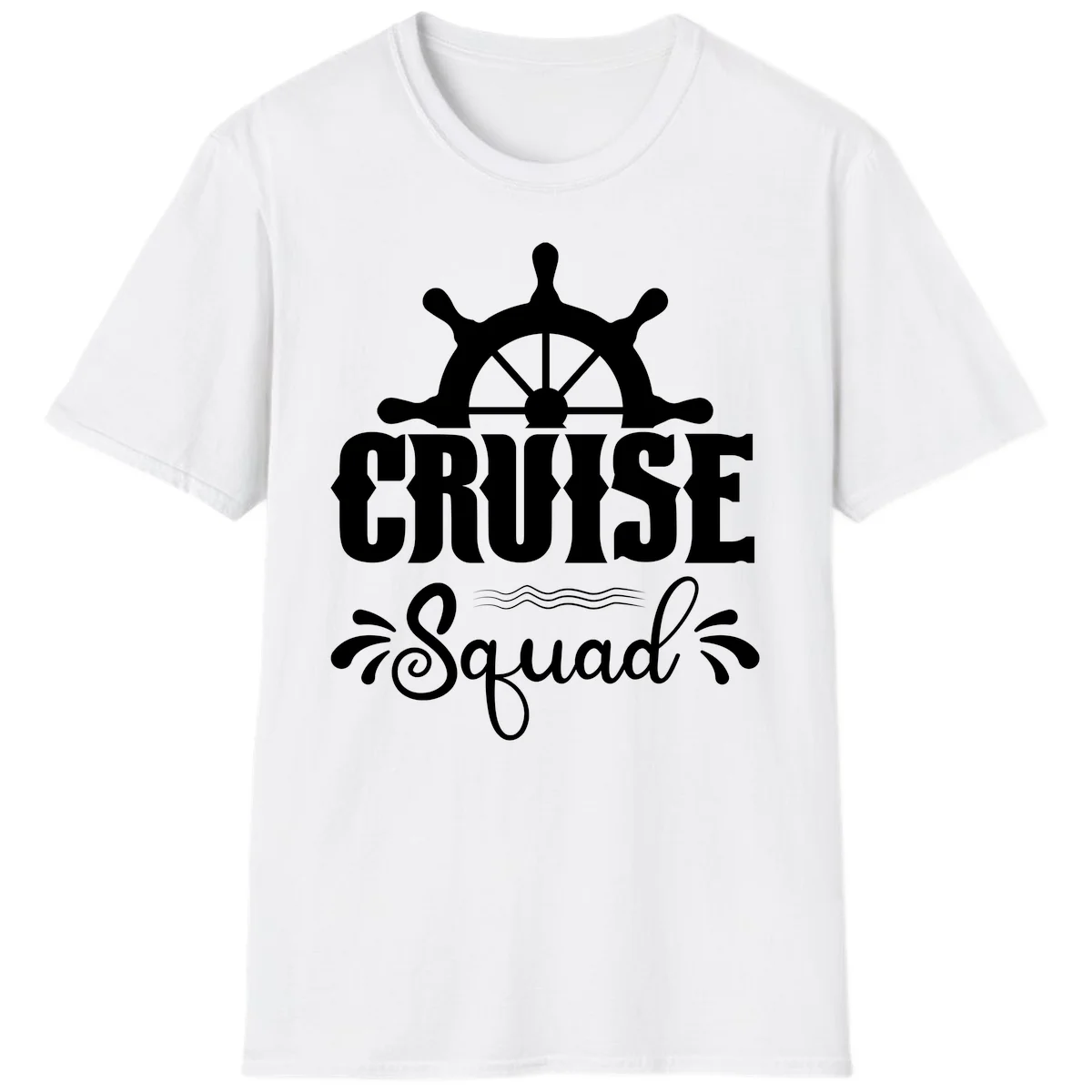 Cruise Squad Ship Wheel T-Shirt in White