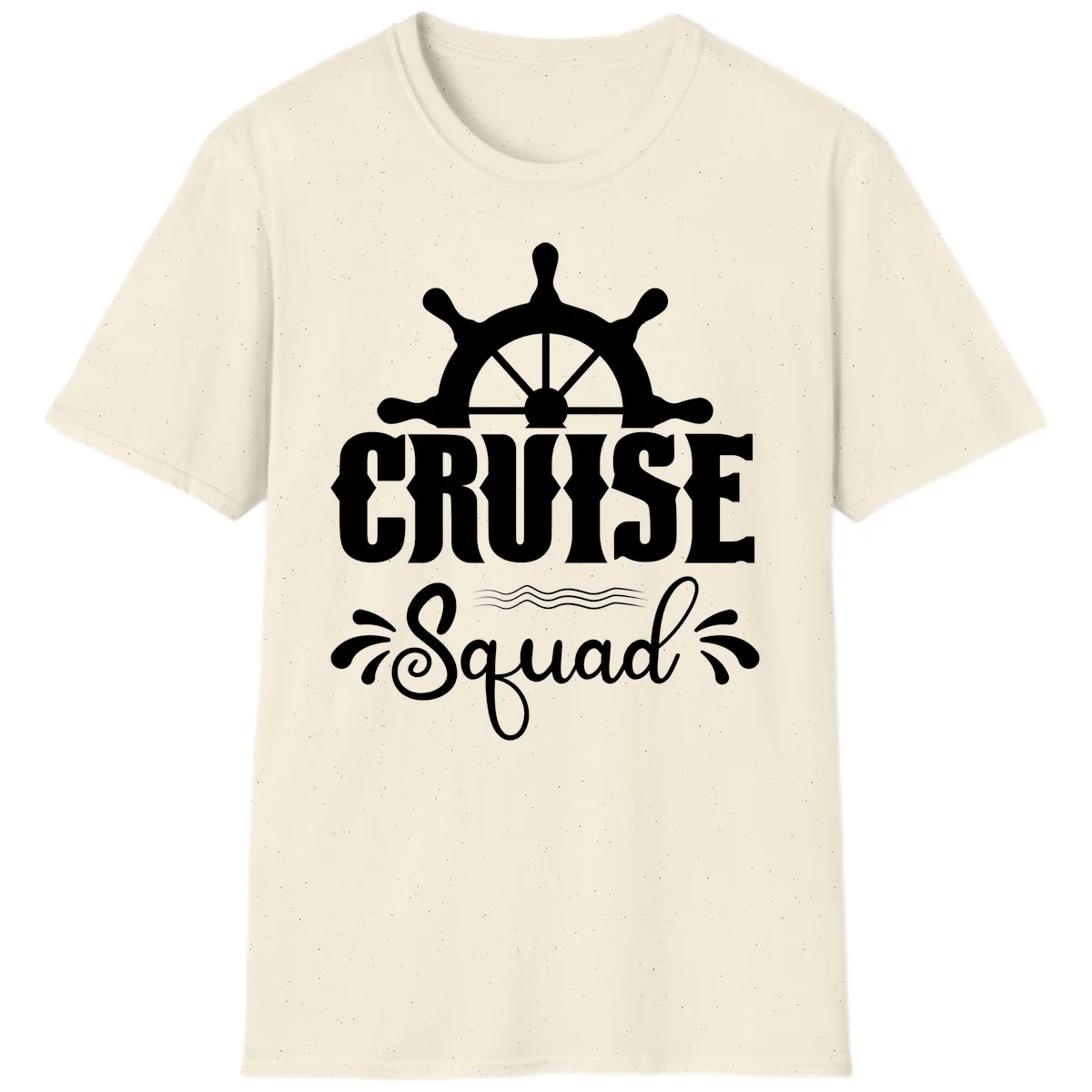 Cruise Squad Ship Wheel T-Shirt in Natural