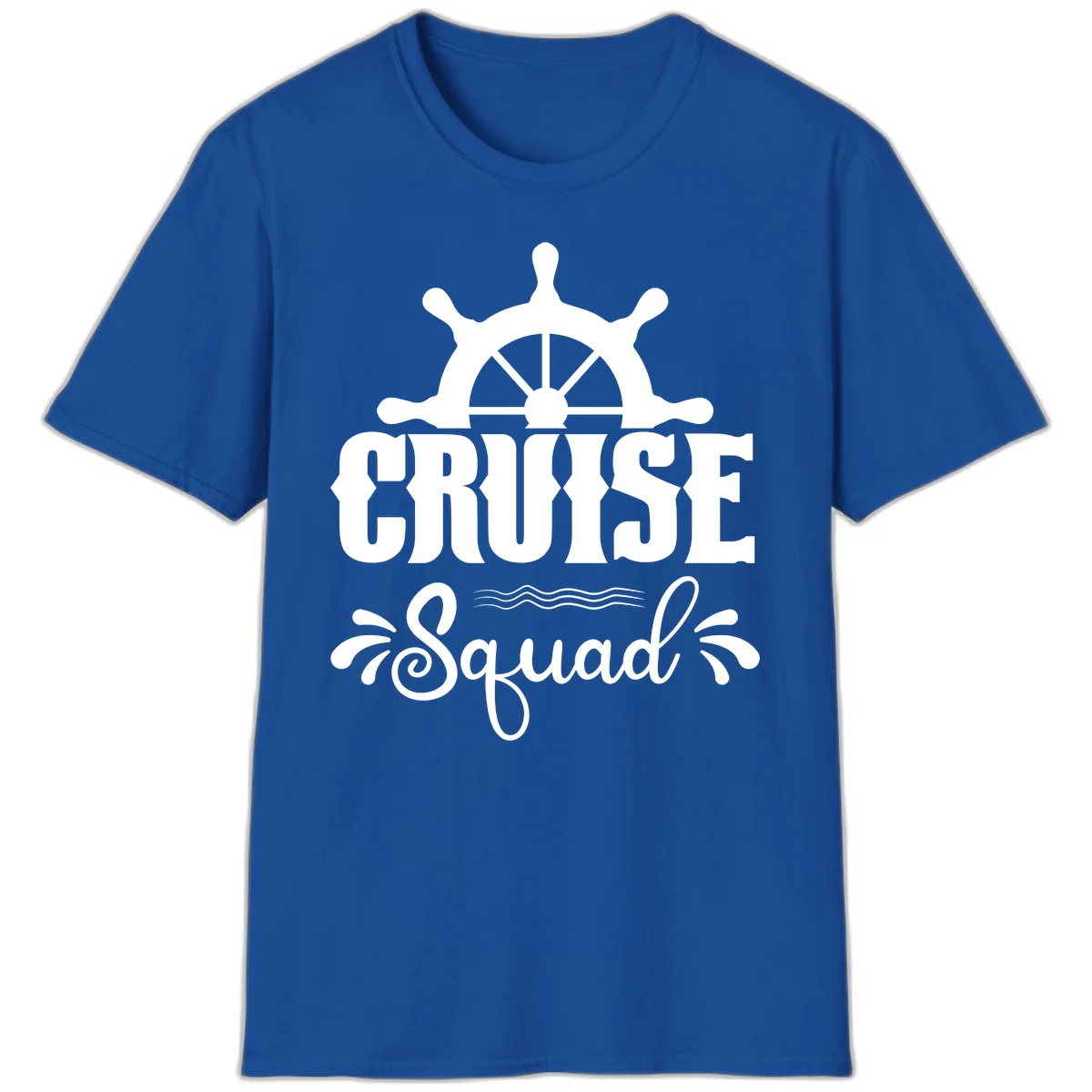 Cruise Squad Ship Wheel T-Shirt in Royal