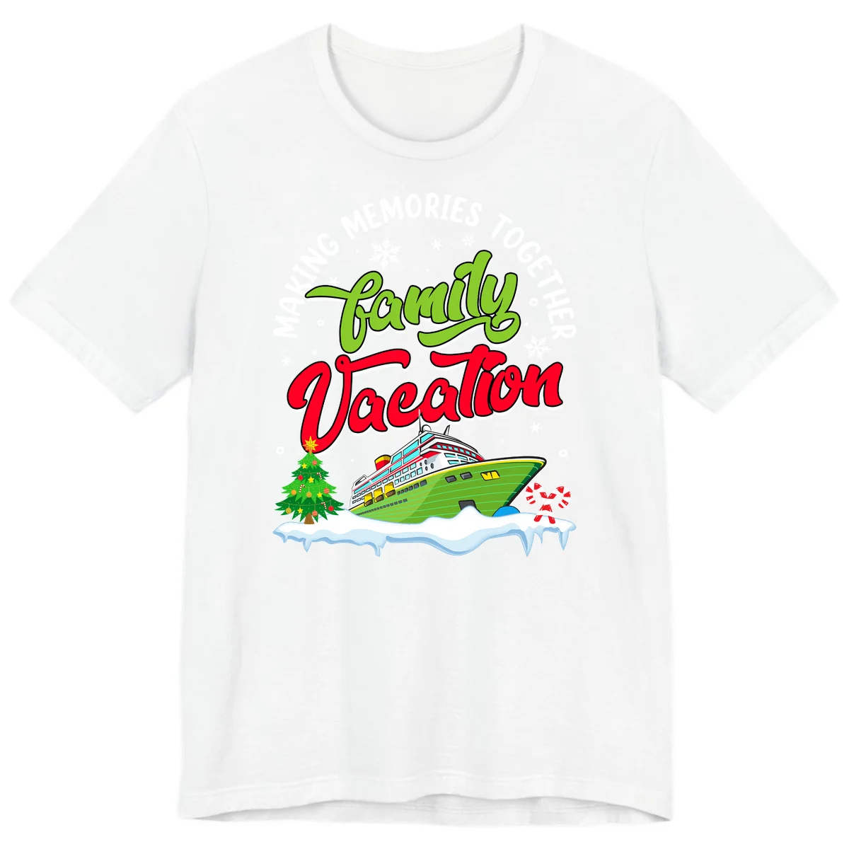 Family Vacation Cruise Ship Holiday Premium T-Shirt in White