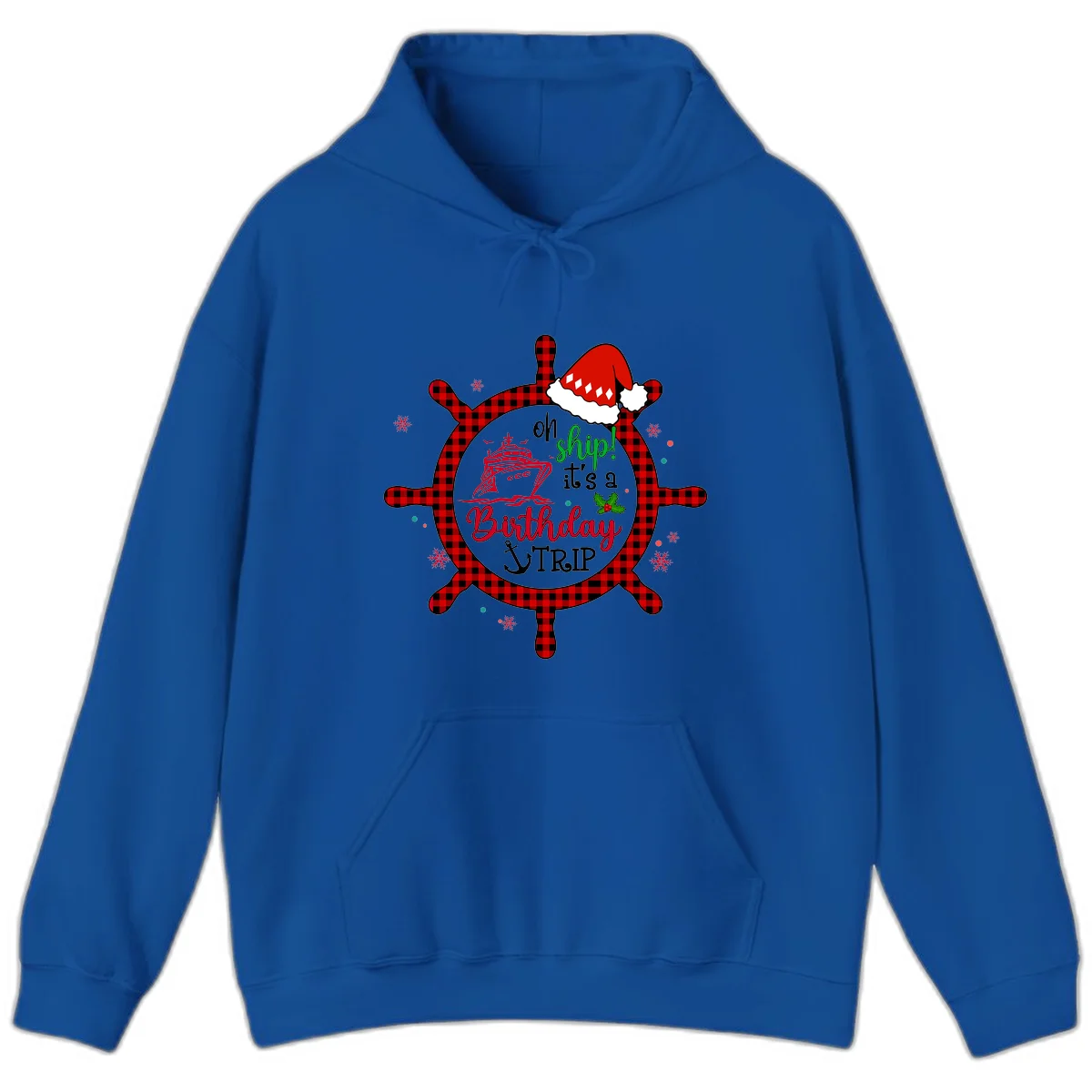 Oh Ship Birthday Cruise Trip Hoodie in Royal