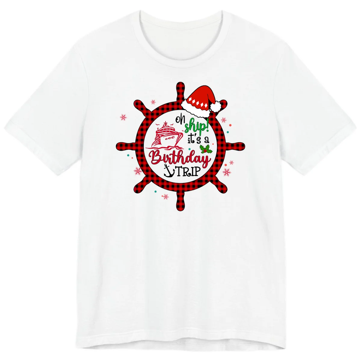 Oh Ship Birthday Cruise Trip Premium T-Shirt in White