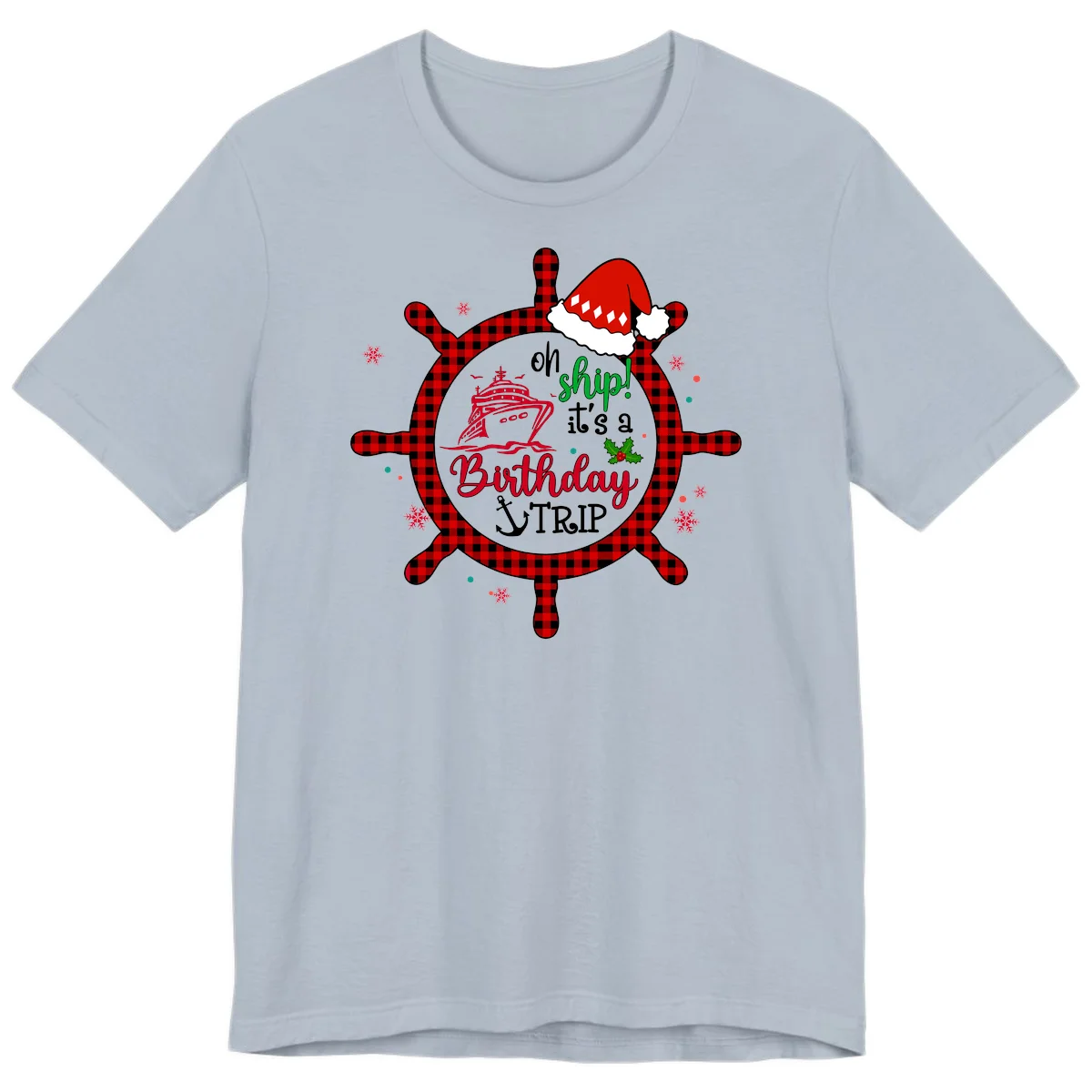 Oh Ship Birthday Cruise Trip Premium T-Shirt in Light Blue