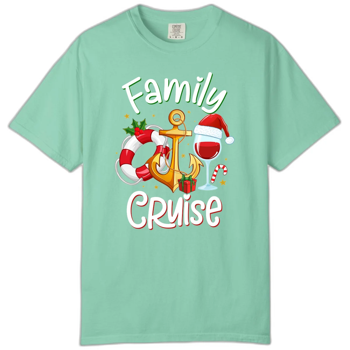 Family Cruise Nautical Holiday Comfort Color in Island Reef