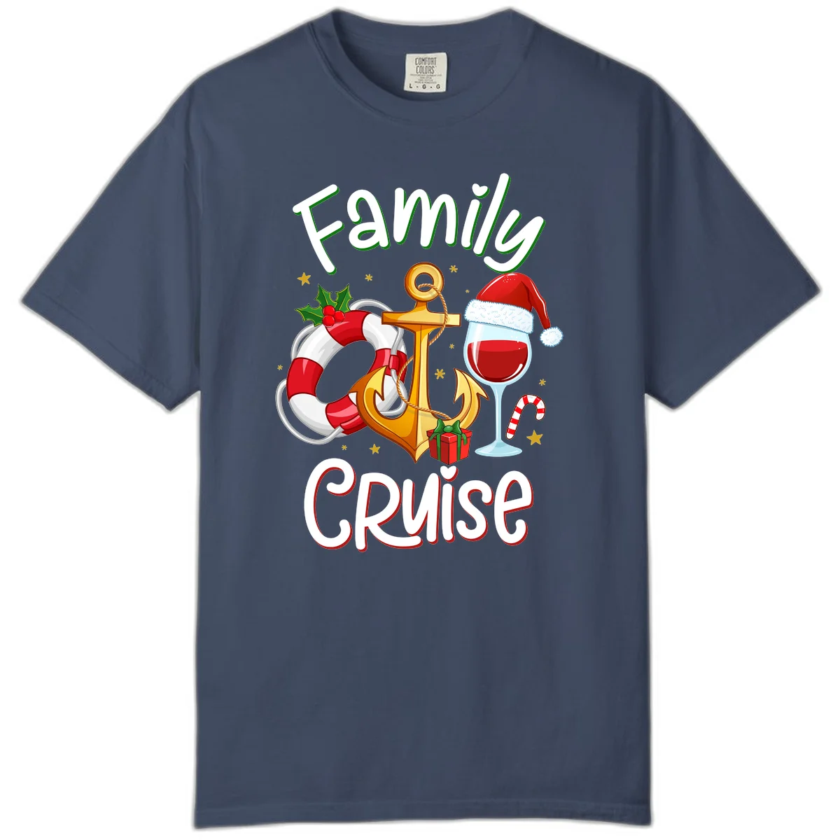 Family Cruise Nautical Holiday Comfort Color in Midnight