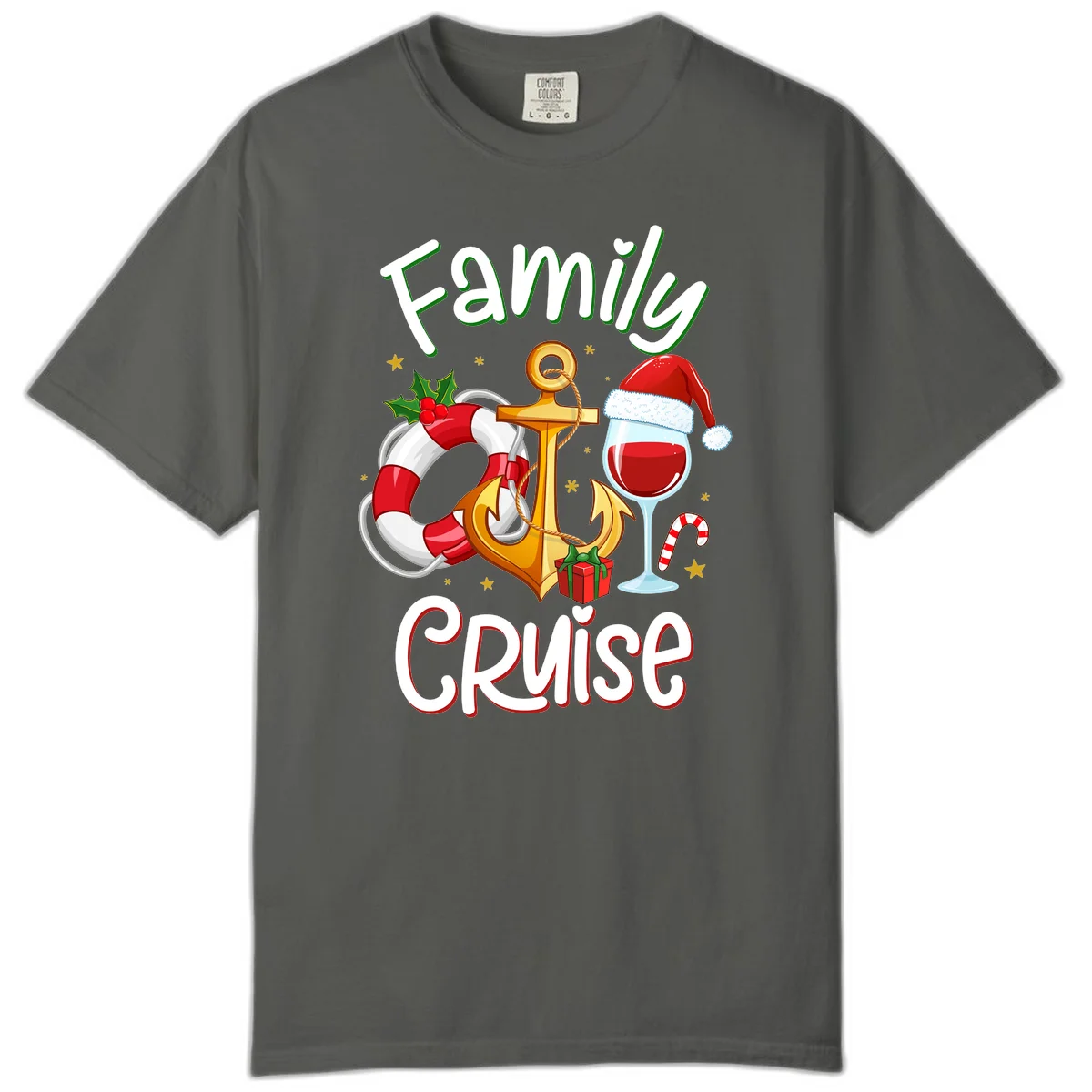 Family Cruise Nautical Holiday Comfort Color in Pepper