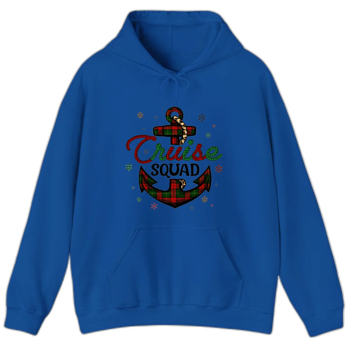 Cruise Squad Anchor Holiday Hoodie in Royal