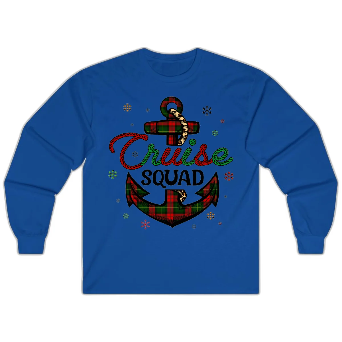 Cruise Squad Anchor Holiday Long Sleeve in Royal