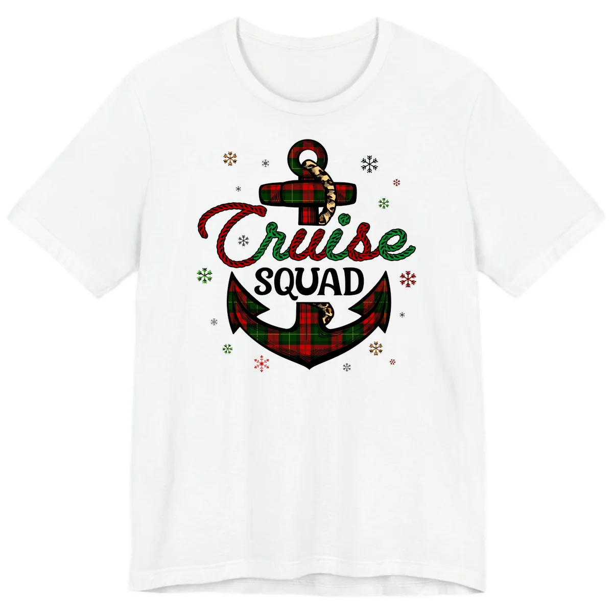 Cruise Squad Anchor Holiday Premium T-Shirt in White