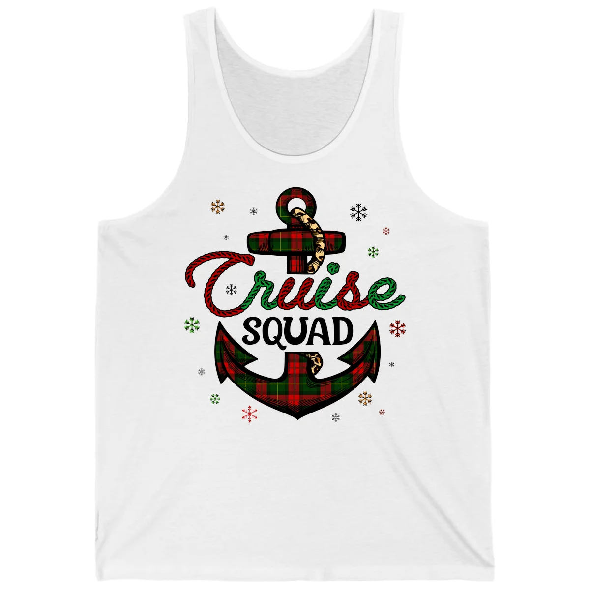 Cruise Squad Anchor Holiday Tank in White