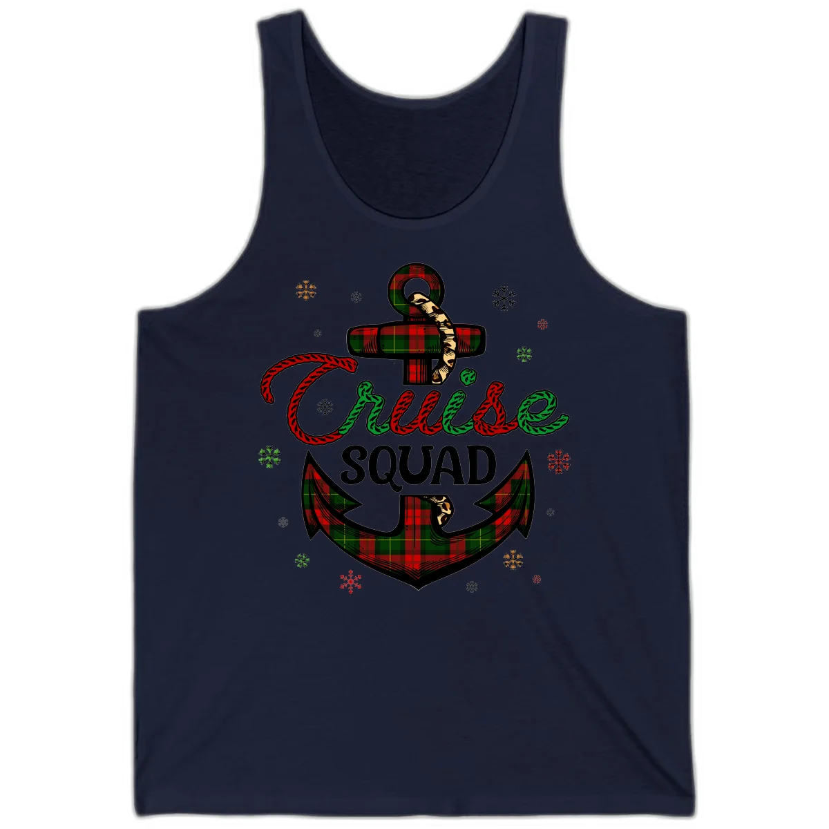 Cruise Squad Anchor Holiday Tank in Navy