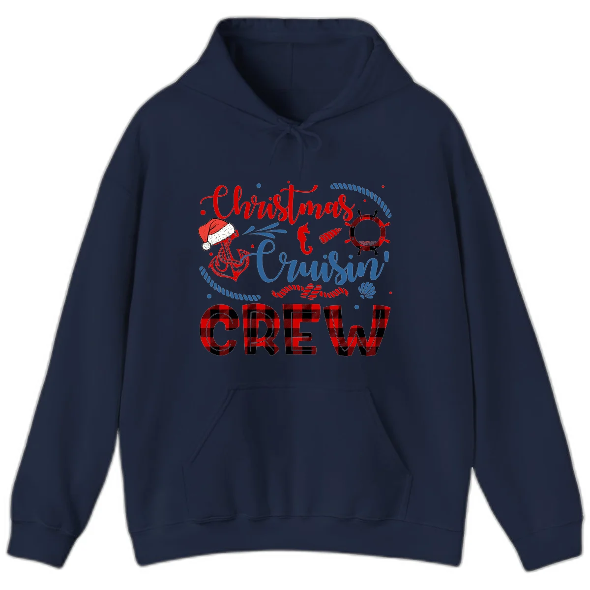 Christmas Cruisin' Cousin Crew Hoodie in Navy