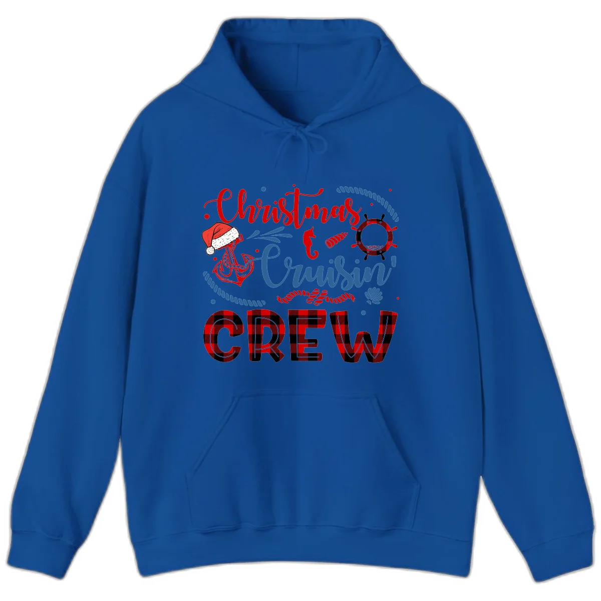 Christmas Cruisin' Cousin Crew Hoodie in Royal
