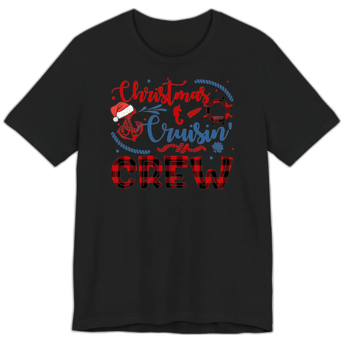 Christmas Cruisin' Cousin Crew Premium T-Shirt in Black