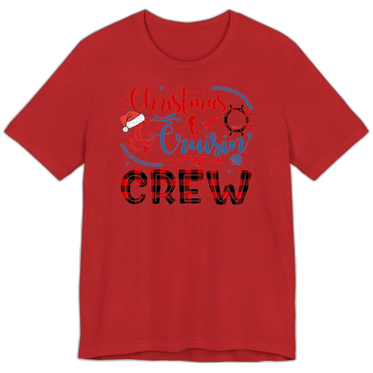 Christmas Cruisin' Cousin Crew Premium T-Shirt in Red