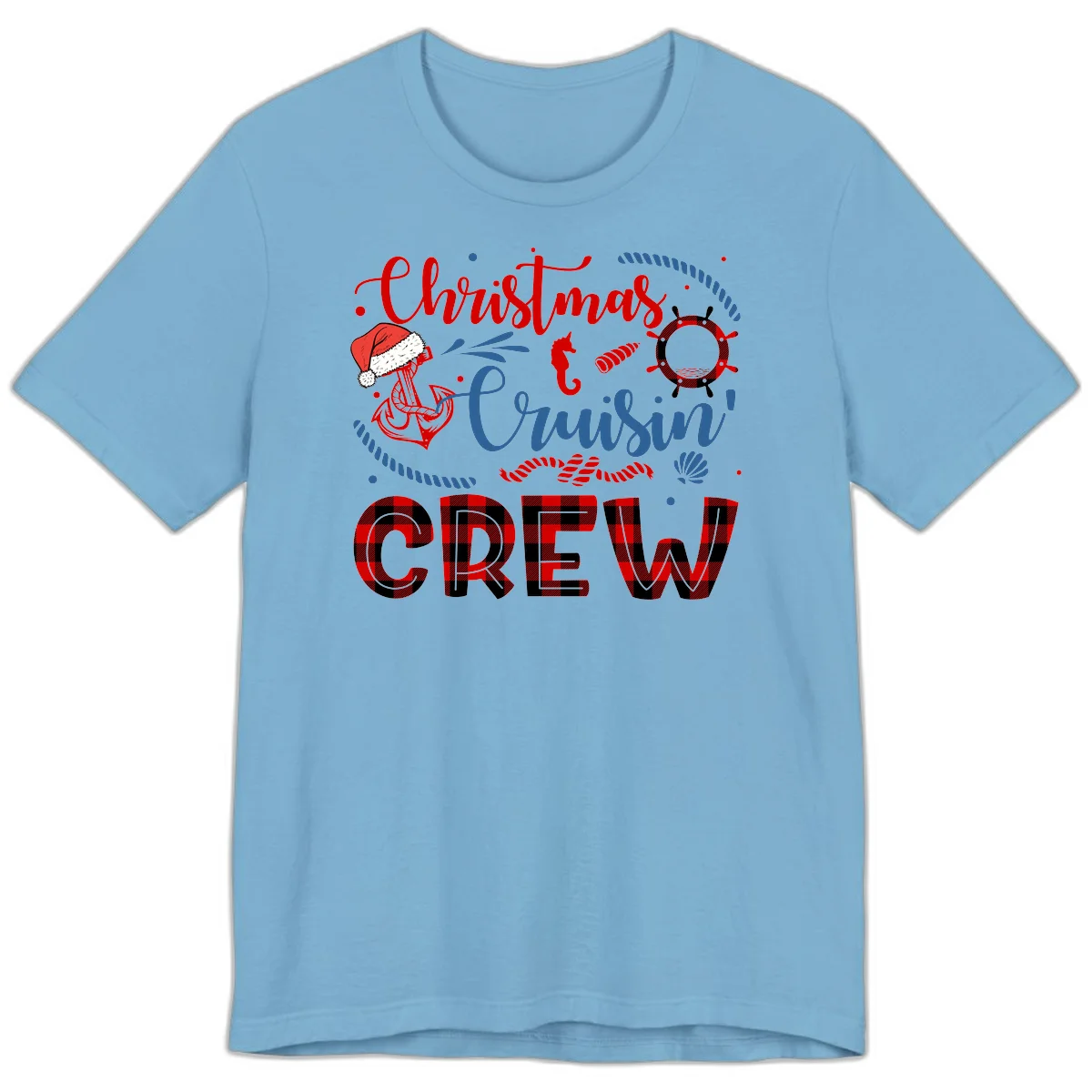 Christmas Cruisin' Cousin Crew Premium T-Shirt in Ocean Blue
