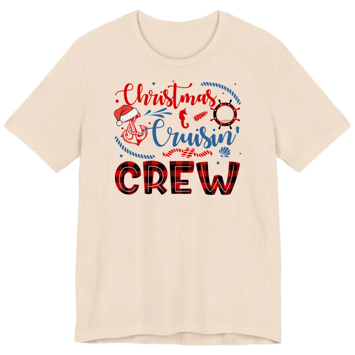Christmas Cruisin' Cousin Crew Premium T-Shirt in Soft Cream